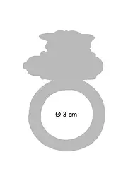 Віброкільце Toy Joy Flutter Ring 7.5 см прозорий - мініатюра 3