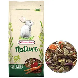 Versele-Laga Nature Cuni Junior 0.7 кг верселе-лага натюр крольчата суперпреміум беззерновий корм для кролят