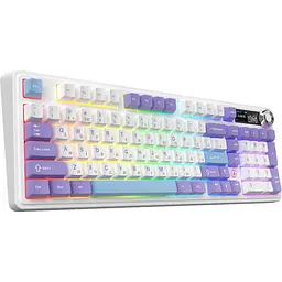 Клавіатура Ajazz Maillard V2 Maillard Switch Wireless/Bluetooth/USB UA Purple/White/Blue (AK980-V2-M-PWB) - мініатюра 5