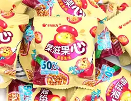 Китайські жувальні цукерки Orion Peelable Passion Fruit Flavor Gummy Candy Маракуя 17г - мініатюра 5