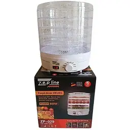 Сушарка для овочів та фруктів Zepline ZP-029 800 Вт Біла - мініатюра 3