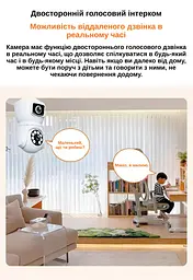 IP-камера цокольна з подвійним об'єктивом XON SmartCam Wi-Fi 1080P (GBWEW22VW 3718) Біла - мініатюра 11