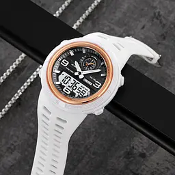 Чоловічий наручний годинник 1655WTWT White Skmei acs0030645 - мініатюра 4