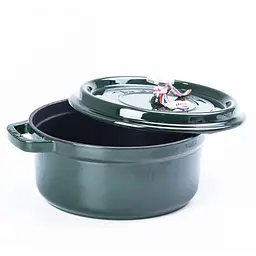 Каструля чавунна TS Kitchen Staub HPFLG3 GREEN 23 см 3л