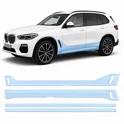 Антигравійна захисна бронеплівка за лекалами для BMW X5 G05 2018-2023 - нижня зона кузова та пороги