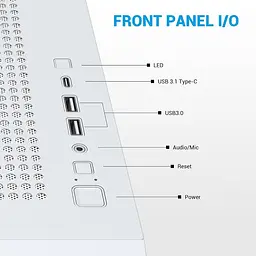Корпус SAMA Z60 без БЖ (Z60-WHAWA4X1-GL) White - мініатюра 12