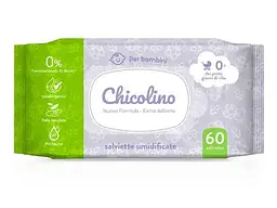 Вологі серветки CHICOLINO ДЛЯ ДІТЕЙ з перших днів життя 60шт