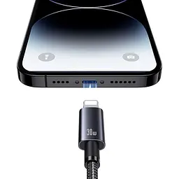 Кабель Usams US-SJ679 USB-C to Lightning 30W 3A 0.25m Tarnish (SJ679USB01) [153986] - мініатюра 3