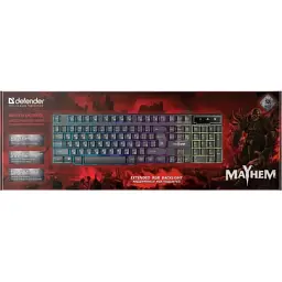 Клавіатура Defender Mayhem Mayhem GK-360DL USB UA Black (45362) - мініатюра 7