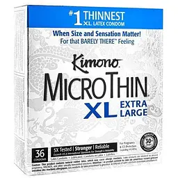 Упаковка презервативів Kimono MicroThin XL 36 шт.