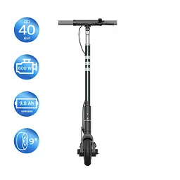 Електросамокат OKAI ES20-NEON чорний 9", 300(600)W, 9. 8Ah, 40km, 25km\h, 20%, NFC, App, 16kg - мініатюра 3