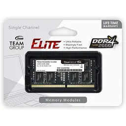 Пам'ять для ноутбуків TEAM 16 GB SO-DIMM DDR4 2666 MHz Elite (TED416G2666C19-S01) - мініатюра 2