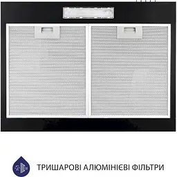Витяжка пласка Minola HPL 612 BL чорна - мініатюра 4