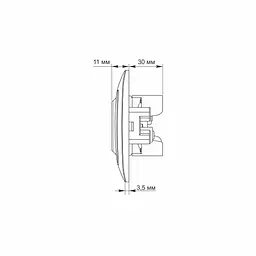 Розетка подвійна біла TITANUM STANDARD TITANUM (25980-000) - мініатюра 5
