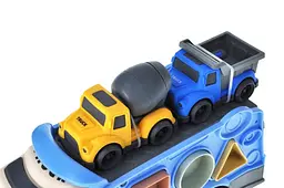 Іграшковий автовоз сортер з будівельними машинками Block Cars 933-883B в коробці р.33, 5x12x21, 5 см YG Toys - мініатюра 4