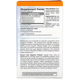 Пробіотики і пребіотики Doctor's Best Digestive Probiotic, 30 вегакапсул - мініатюра 2