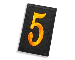 Нашивка-аплікація для одягу №33 Цифри 5×7 см 9 шт.