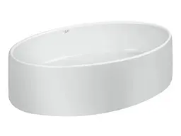Комплект Qtap Kolibri: Раковина накладна овальна 500x360x140 мм White + Донний клапан PU02 (QT10113054WN47311) - мініатюра 4