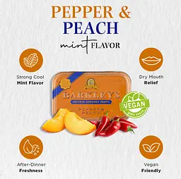 Драже Barkleys Gourmet Pepper Peach Mints 50г - мініатюра 3