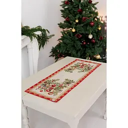 Доріжка гобеленова Прованс Різдвяні іграшки 40×140 см (47027) - мініатюра 4