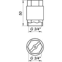 Зворотний клапан Q Professional 3/4″ QP100 000014112 - мініатюра 3