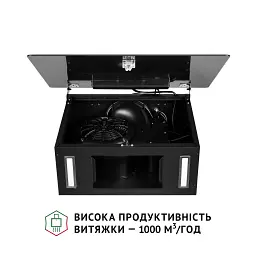 Витяжка декоративна похила Perfelli PIANO NERO - мініатюра 11