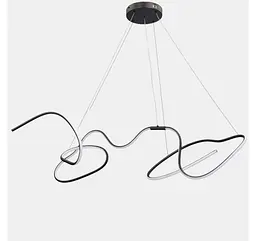 Світлодіодна люстра підвісна Artlight 51020S-BK, 78 Вт, чорна - мініатюра 3