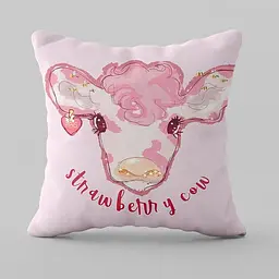 Подушка 3D Strawberry Cow 28935 35х35 см