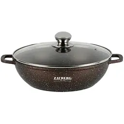 Каструля мілка Zauberg зі скляною кришкою 4.1 л (000033613)
