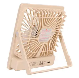 Настільний міні вентилятор акумуляторний ручний портативний Квадратний Desktop stand fan на акумуляторі - мініатюра 2