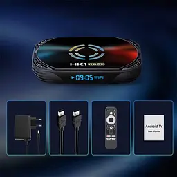 Смарт ТВ приставка HK1 RBOX X50 4/128 Гб Smart TV Box Android 14 - мініатюра 2