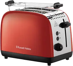 Тостер Colours Plus 1600Вт, підігрів, розморожування, метал., червоний Russell Hobbs kuh0014865 - мініатюра 2