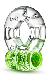 Віброкільце Blush Play With Me Arouser Vibrating C-Ring 4.4 см зелений - мініатюра 2