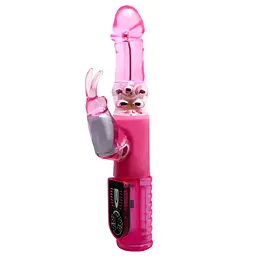 Вібратор-кролик Baile Pleasurizer Legend, 25.5 см (рожевий) - мініатюра 8