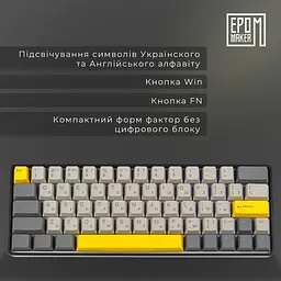 Клавіатура Epomaker EP64 Mulan Black (EP64-B-M) - мініатюра 15