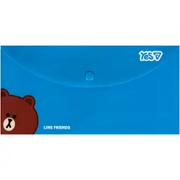 Папка-конверт Yes Line Friends TRAVEL на кнопці (492467) - мініатюра 2