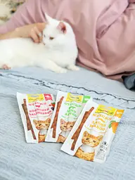 Ласощі для котів GimCat Superfood Duo-Sticks яловичина та яблука палички 3 шт. - мініатюра 3