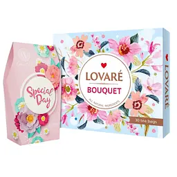  Набір цукерок Chocco Via Special day 250 г + Набір Колекція чаїв Lovare Bouquet 60 г (30 шт. х 2 г)