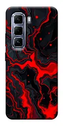 TPU чохол Demsky Black red marble для Infinix Hot 50 Pro