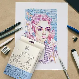 Набір кольорових лінерів, 36 кольорів, IDEA10-AL36SET2, 99IDEAS - мініатюра 3