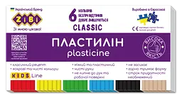 Пластилін 6 кольорів, 120 г, KIDS Line CLASSIC