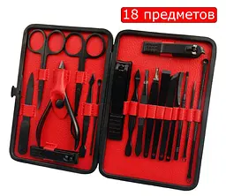 Професійний манікюрний набір / Набір для манікюру у футлярі (18 предметів у комплекті) - мініатюра 4