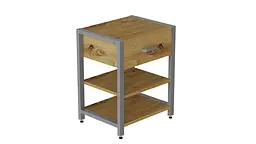Тумба універсальна Ferrum-decor Вів'єн 1/2 50x41x40 сірий ДСП Дуб Артізан 16мм (FRD-104135) - мініатюра 7