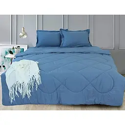 Комплект постільної білизни Tag Tekstil Elegant двоспальний Blue Grey