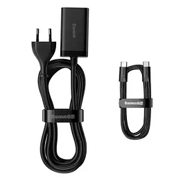 Мережевий зарядний пристрій Baseus GaN3 Pro Desktop Fast Charger 2C + 2U 65W EU Чорний - мініатюра 3