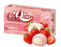 Моті QLove Sakura Strawberry Mini Mochi 80г - мініатюра 2