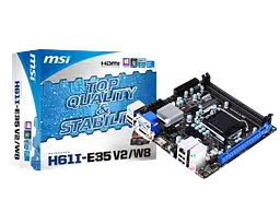 Материнська плата MSI H61I-E35 V2/W8 LGA 1155 (H61I-E35 V2/W8) Б/В - мініатюра 1