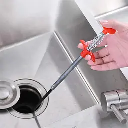 Трос для прочищення труб Cleaning Hook №2, гнучкий захват, металевий кіготь, довжина 60 см