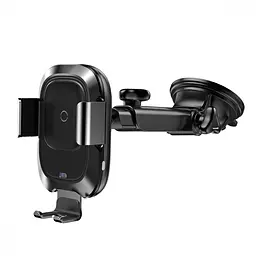 Тримач в машину з бездротовим ЗП Wireless Charger Baseus Smart Vehicle Bracket (Osculum Type) чорний (21738) - мініатюра 7