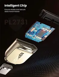 Картрідер USB-C UGREEN CM331 пристрій читання карт Micro SD Тип C TF 2Tb 5Gbps Light Golden (80124) - мініатюра 5